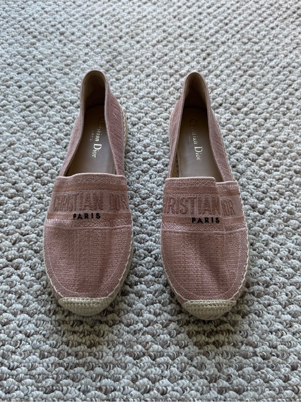 Christian Dior Rose Granville Espadrilles